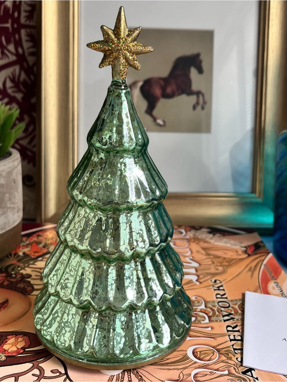 Lenox Radiant Light Lit Glass Pine Christmas Tree 6.6” New in box - Picture 7 of 7